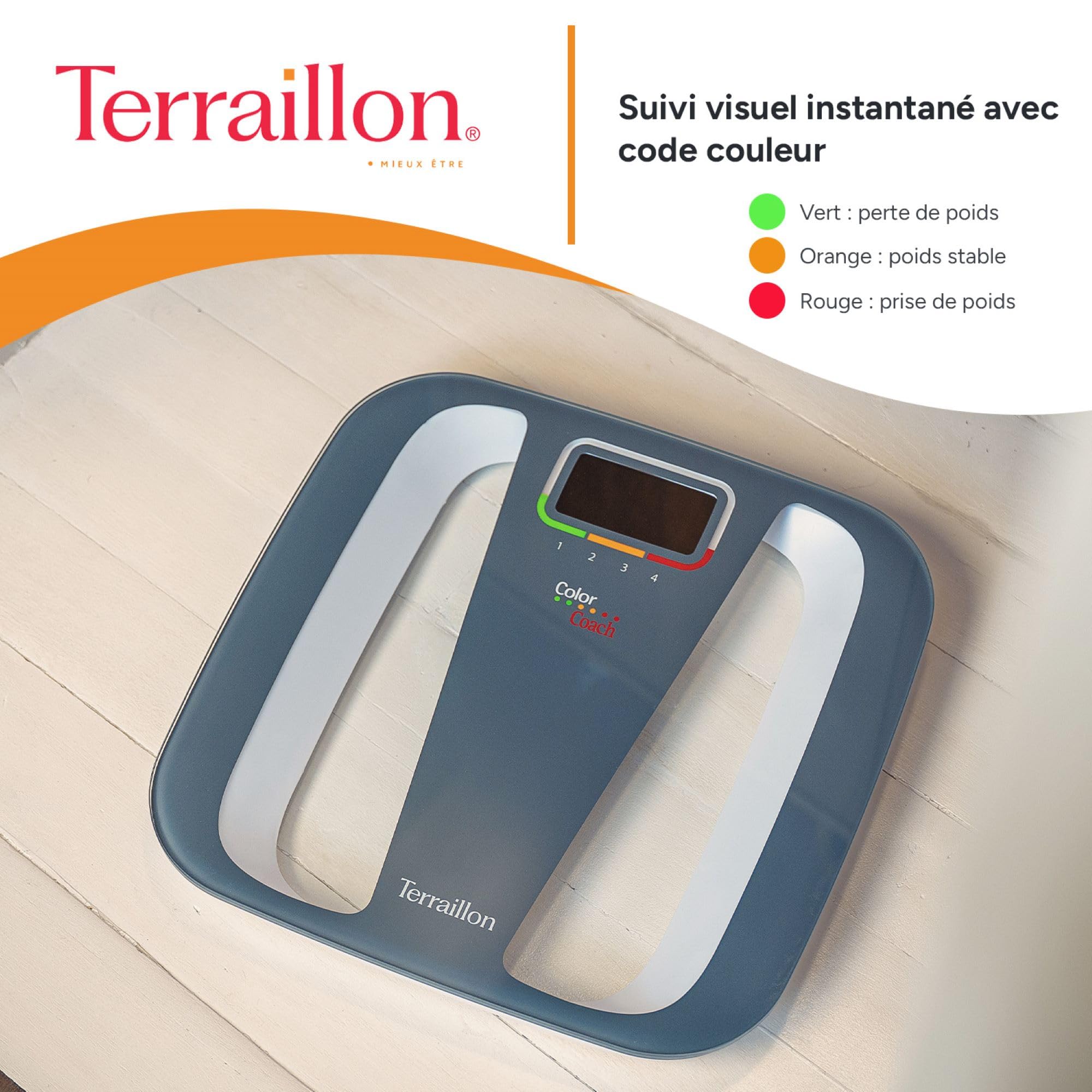 terraillon-color-coach-quattro-p-se-personne-lectronique-gris-blanc-160-kg image 2