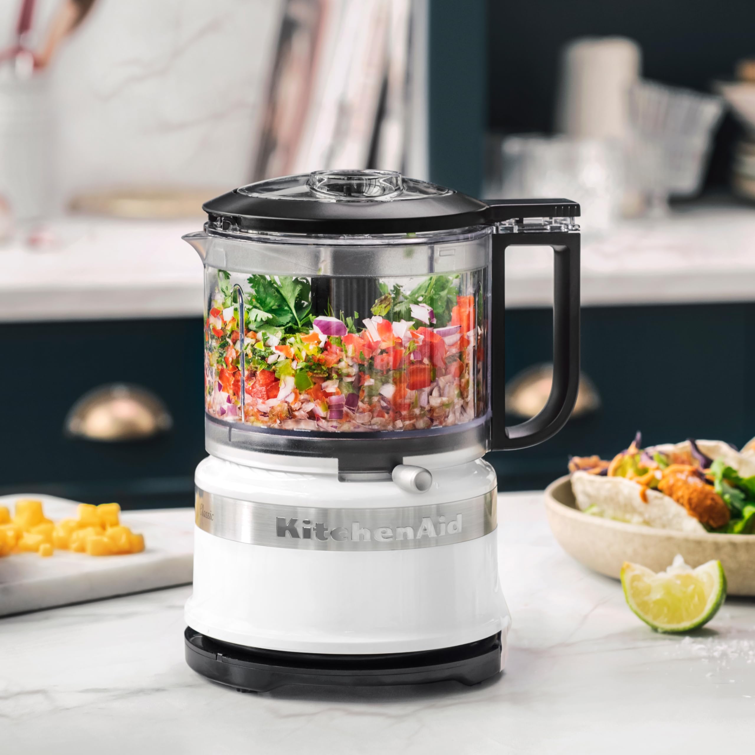 kitchenaid-mini-robot-de-cuisine-830ml-2-vitesses-pulse-compact-et-efficace-blan image 3